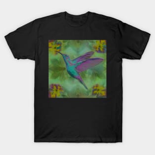 Hummingbird with Flowers T-Shirt